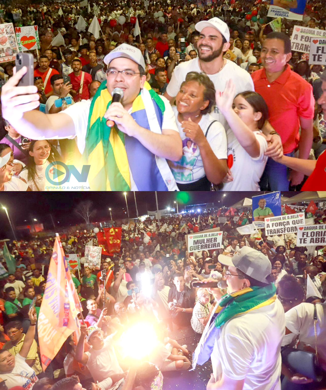 FLORIANO: Com milhares de pessoas Rafael Fonteles leva apoio a candidatura de Marcus Vinícius